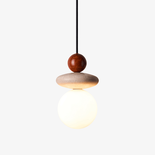 Lumi Travertine Pendant Light - Tianguang Alabaster Lighting