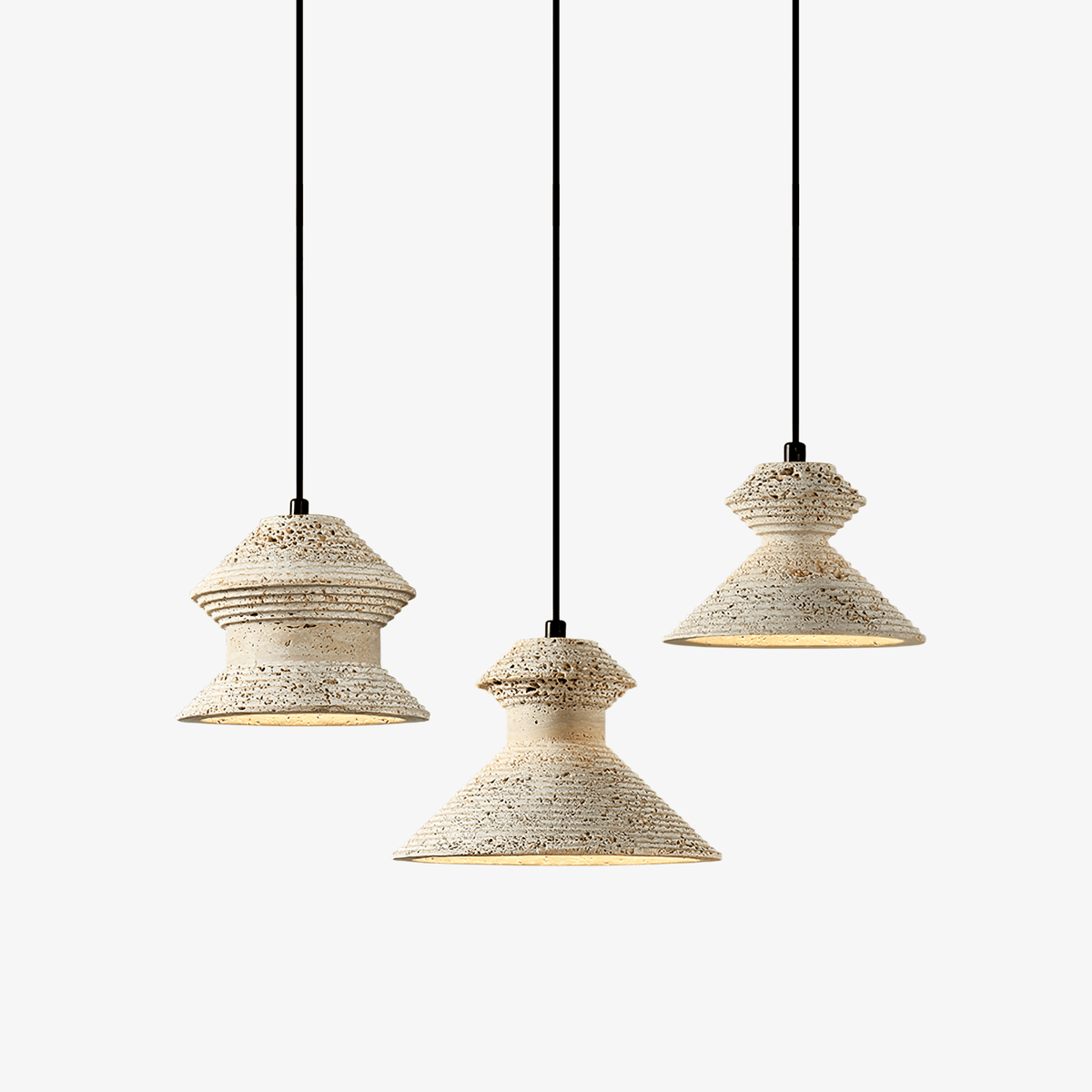 Eira Travertine Pendant Light - Tianguang Alabaster Lighting