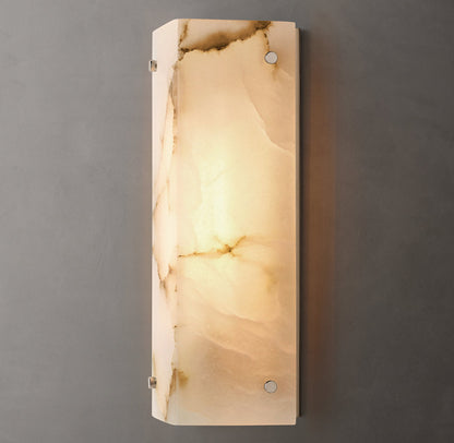 Reynard Alabaster Wall Light, Bathroom Wall Sconce, detail 2