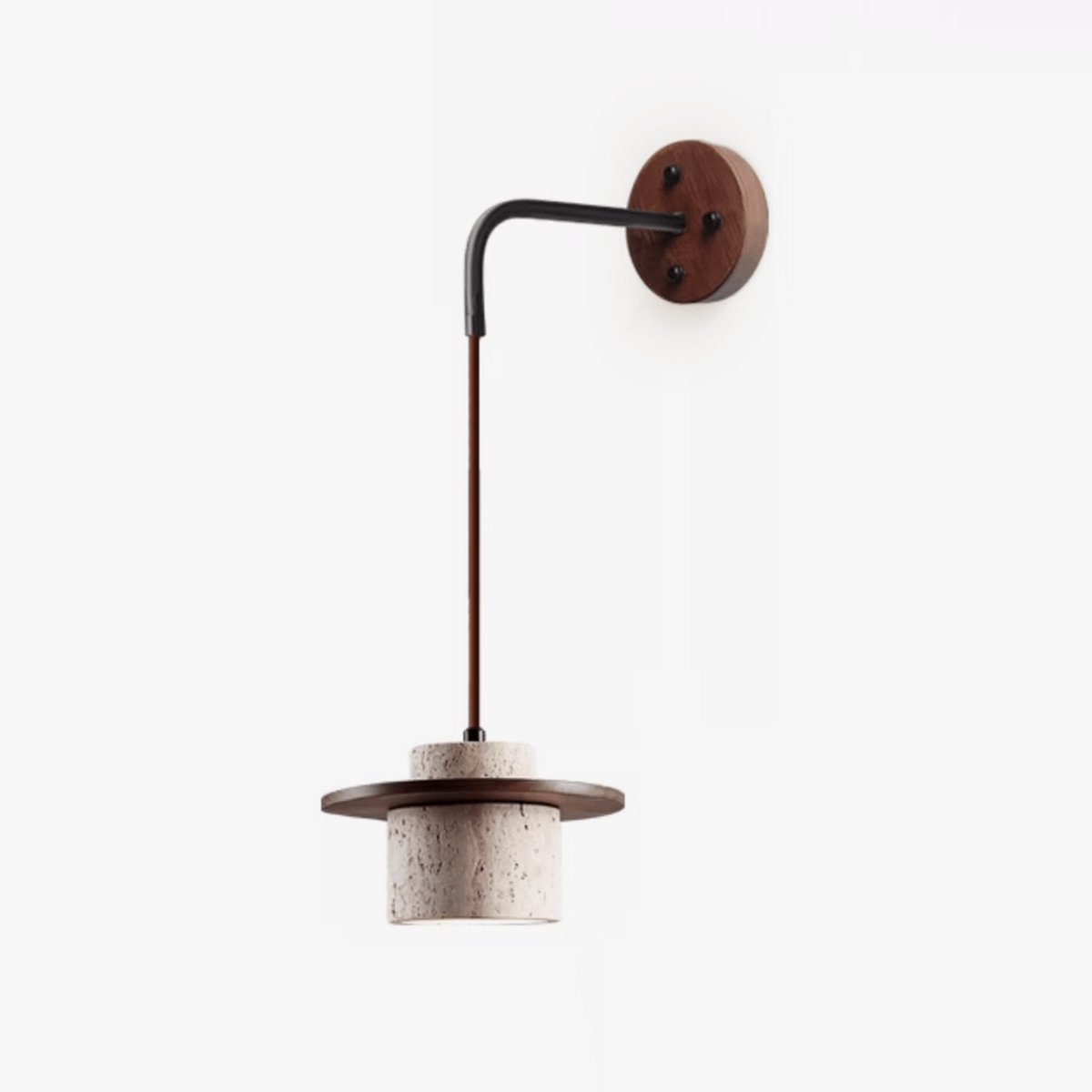 Cylindrical Stone Travertine Sconce - Tianguang Alabaster Lighting