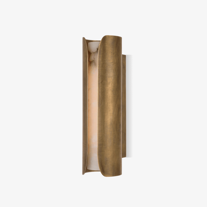 Cradled Alabaster Wall Light, Hardwired Wall Sconce, detail 2