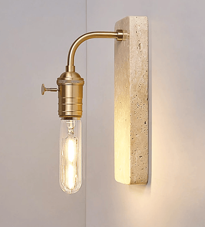 Industrial Stone Wall Light, Hardwired Wall Sconce, detail 8