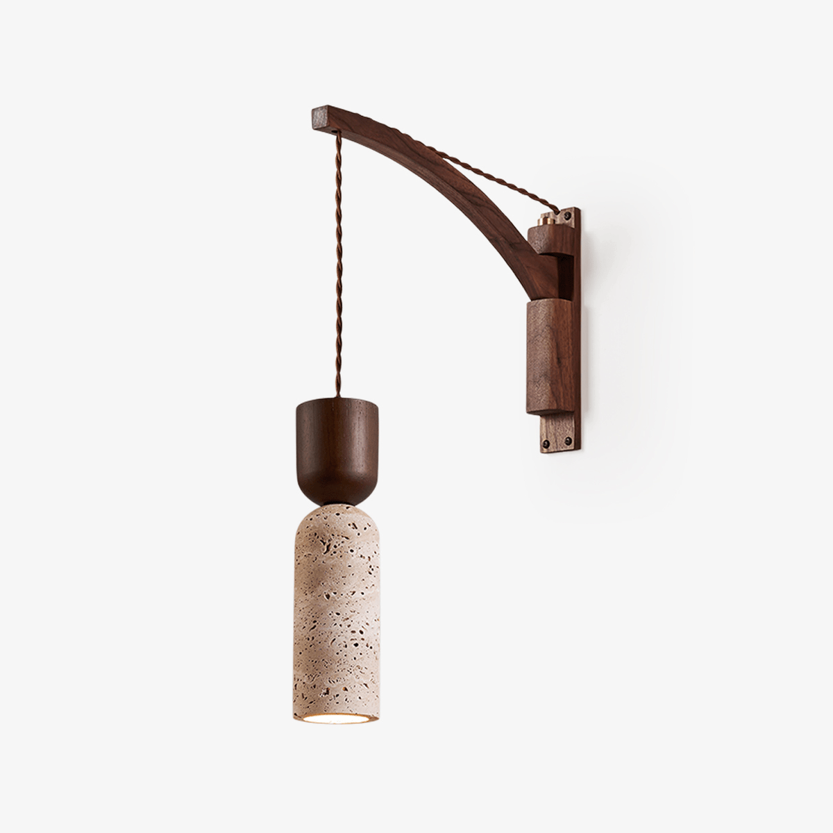 Travertine Fusion Wall Sconce - Tianguang Alabaster Lighting