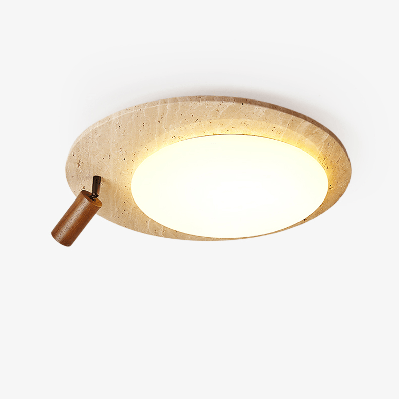 Travertine Oval Knob Ceilling Lamp Ceiling Light - Tianguang Alabaster Lighting