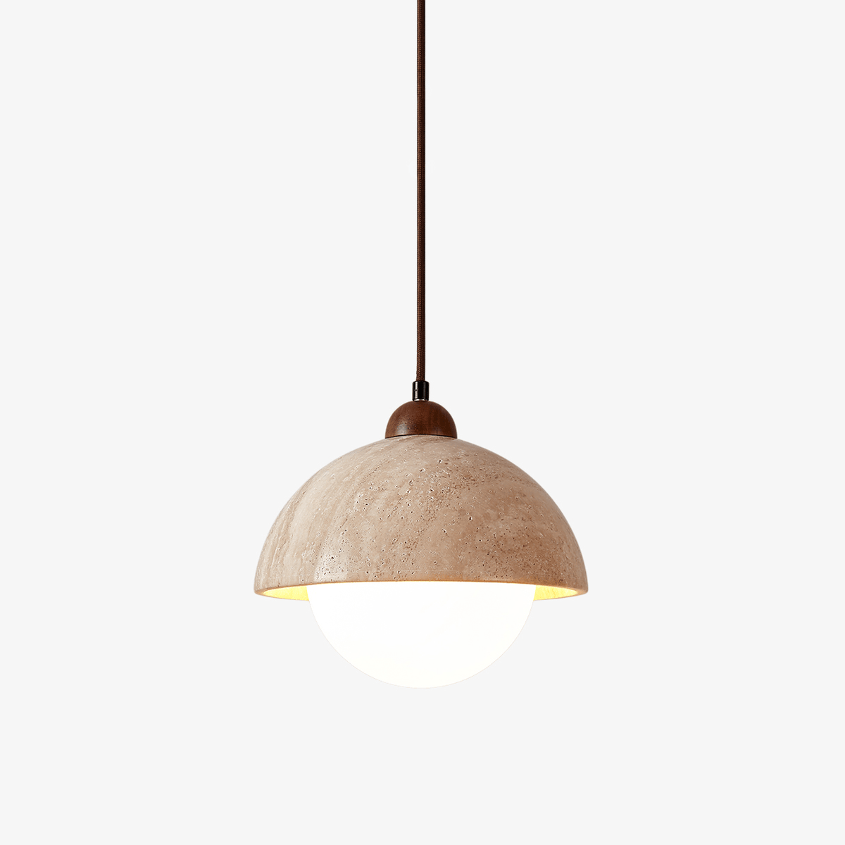 Dome Travertine Pendant Lamp - Tianguang Alabaster Lighting