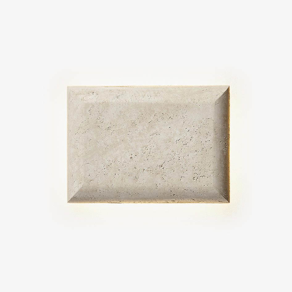 Mesa Glow Travertine Sconce - Tianguang Alabaster Lighting