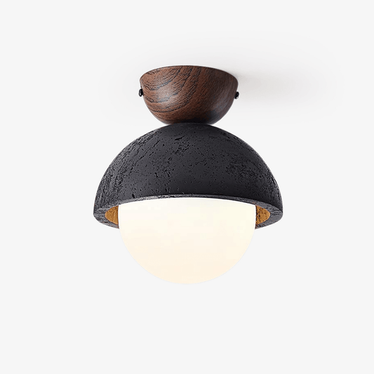 Volcanic Orb Ceiling Lamp Travertine Ceiling Light - Tianguang Alabaster Lighting