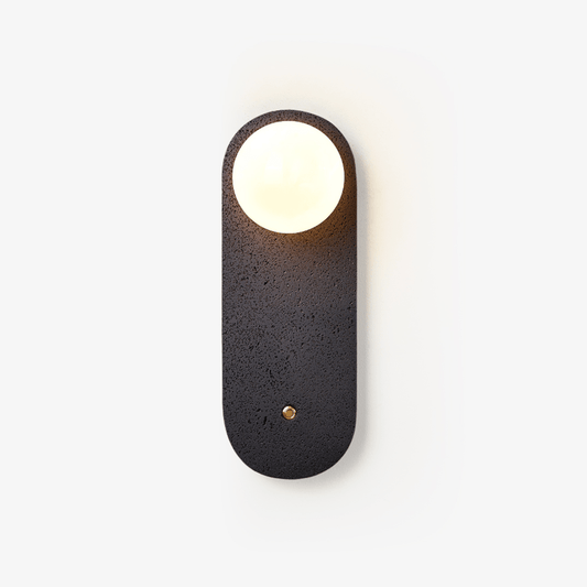 Black Travertine Hearth Sconce - Tianguang Alabaster Lighting