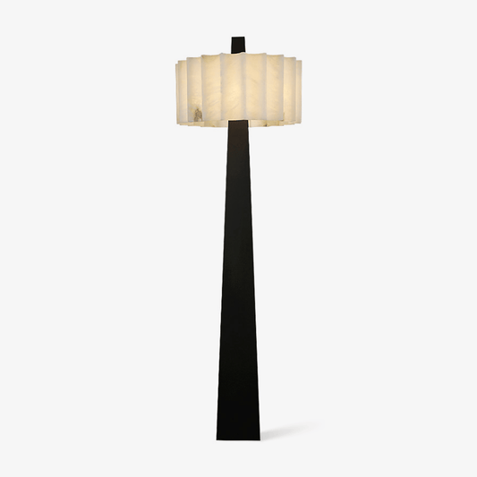 Origami Pleat Alabaster Floor Lamp - Tianguang Alabaster Lighting