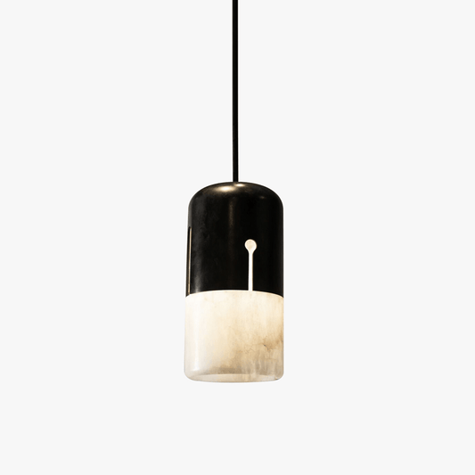 Duotone Capsule Alabaster Pendant Lamp - Tianguang Alabaster Lighting