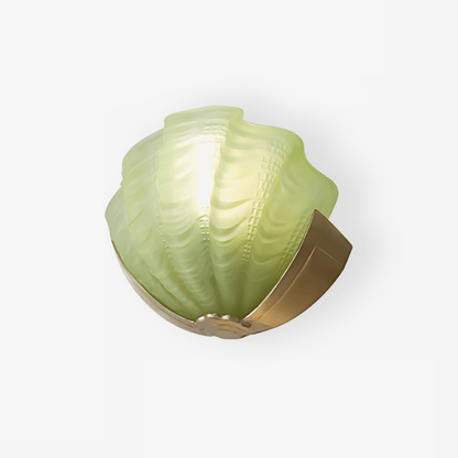 Art Deco Scallop Wall Light, Hardwired Wall Sconce, detail 2