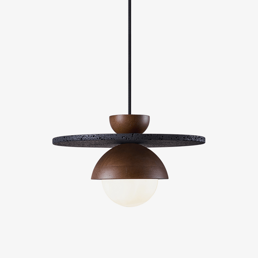 Gaia Orbit Travertine Pendant Lamp - Tianguang Alabaster Lighting