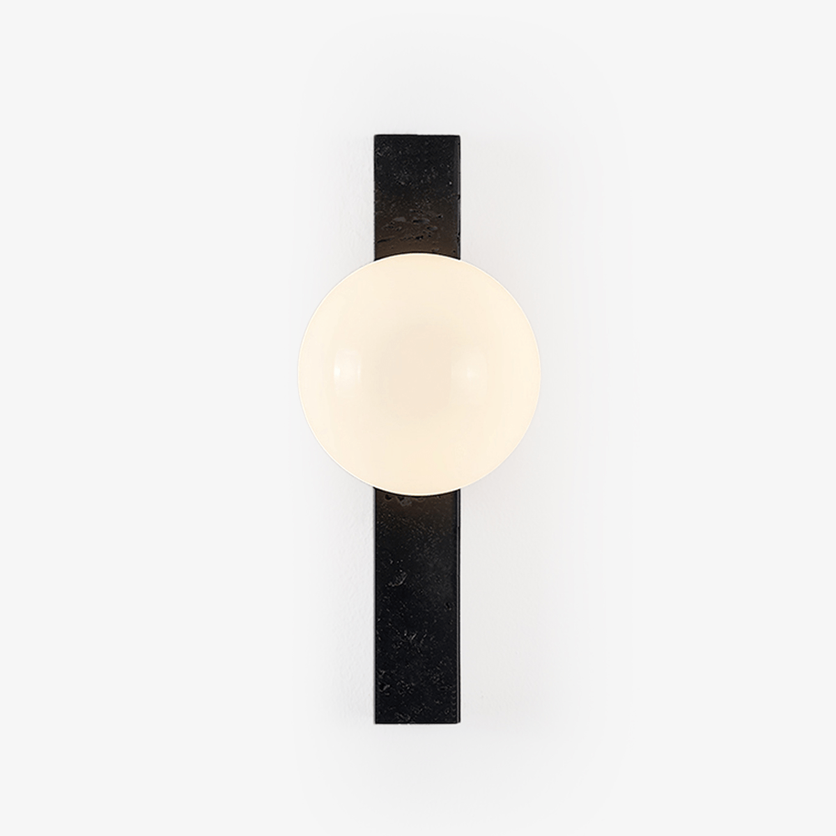 Balanced Globe Travertine Sconce - Tianguang Alabaster Lighting