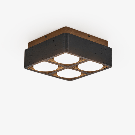 Multi Spot Square Ceiling Lamp Travertine Wall Sconce - Tianguang Alabaster Lighting