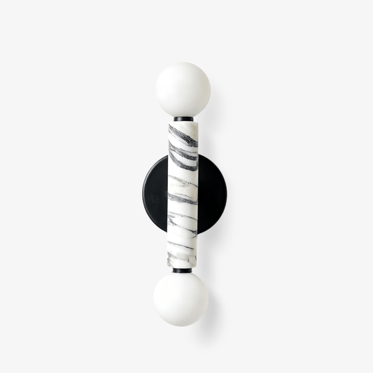 Obelisk Orb Marble Sconce - Tianguang Alabaster Lighting