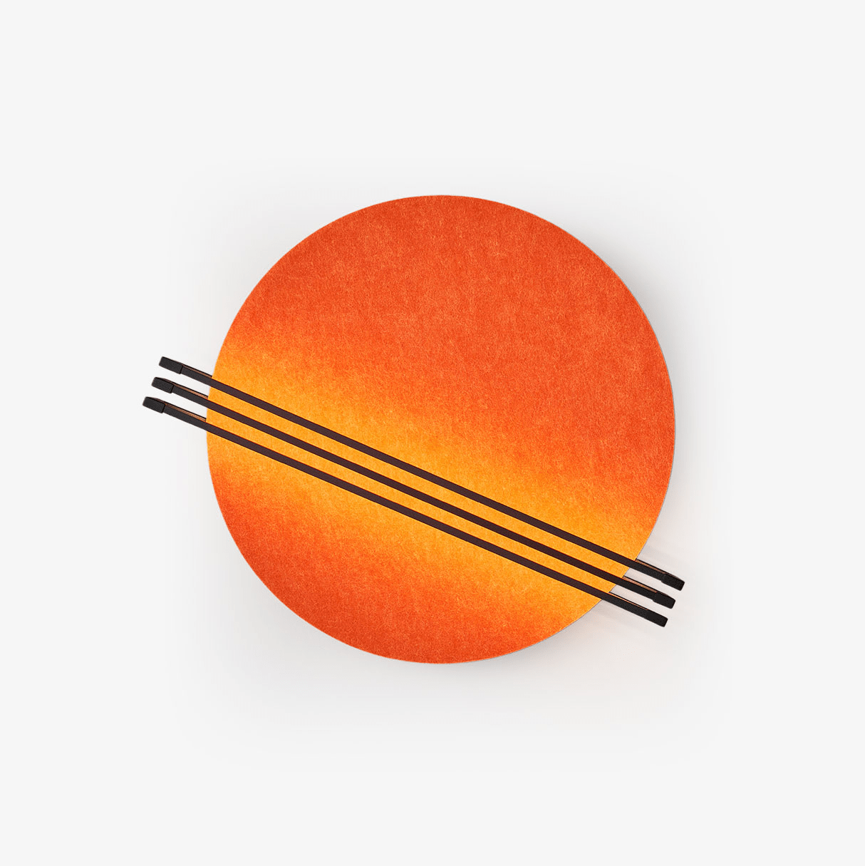 Abstract Sunrise Felt Wall Light, Plug-In Wall Sconce, detail 2