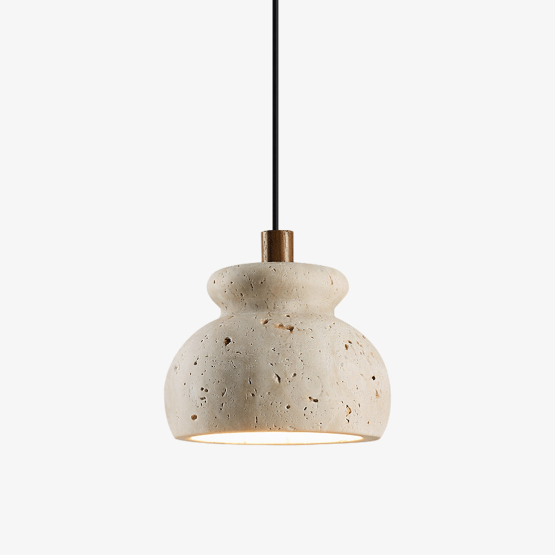 Bell Elara Travertine Pendant Light - Tianguang Alabaster Lighting