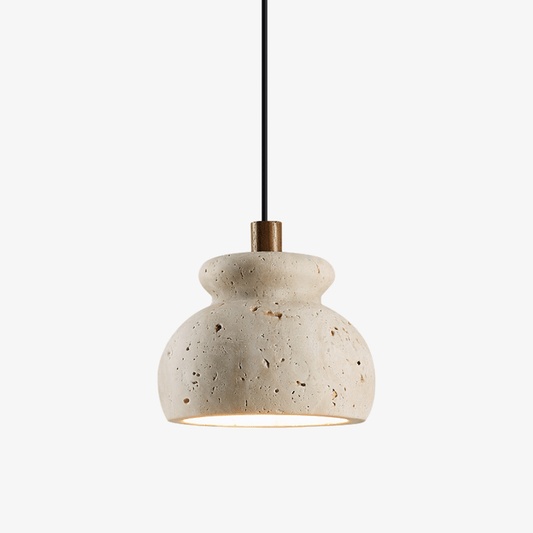 Bell Elara Travertine Pendant Light - Tianguang Alabaster Lighting