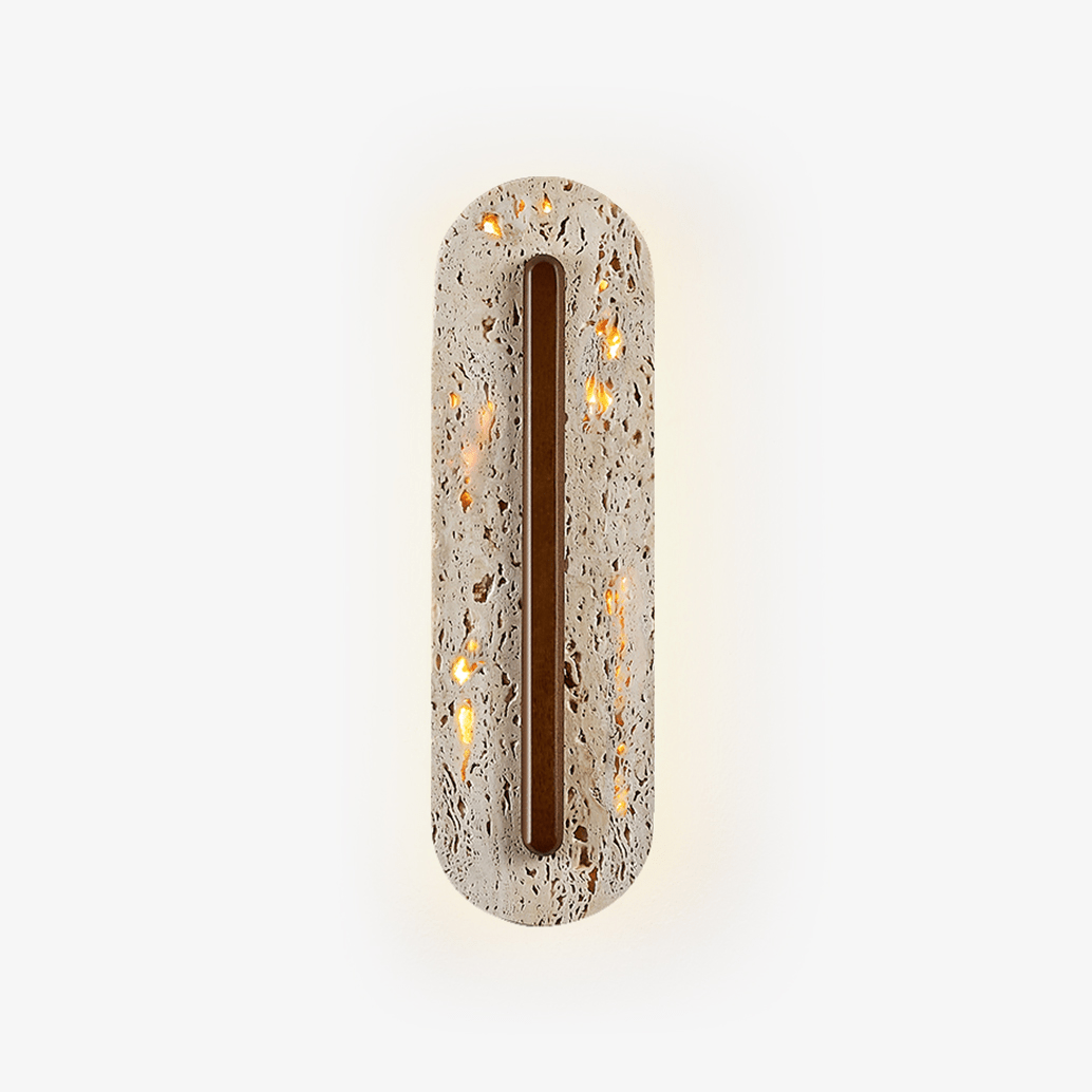Oryn Travertine Wall Sconce - Tianguang Alabaster Lighting