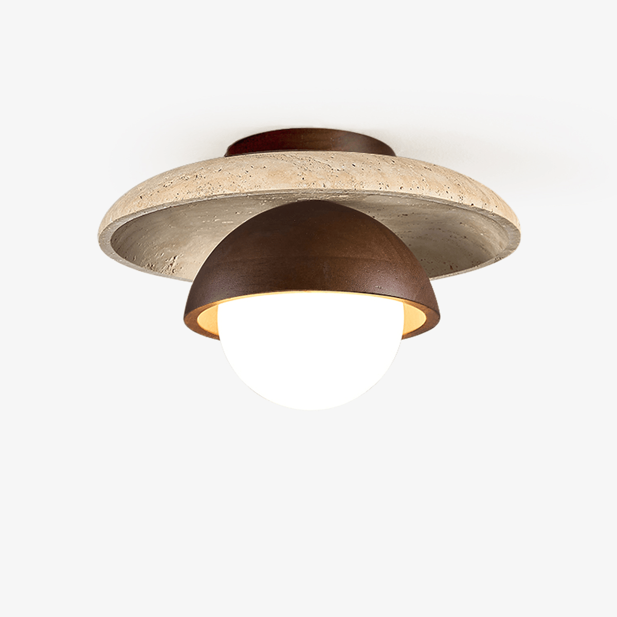 Maelis Ceiling Lamp Travertine Ceiling Light - Tianguang Alabaster Lighting