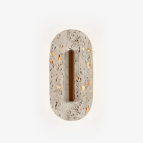 Aerin Travertine Wall Lamp - Tianguang Alabaster Lighting