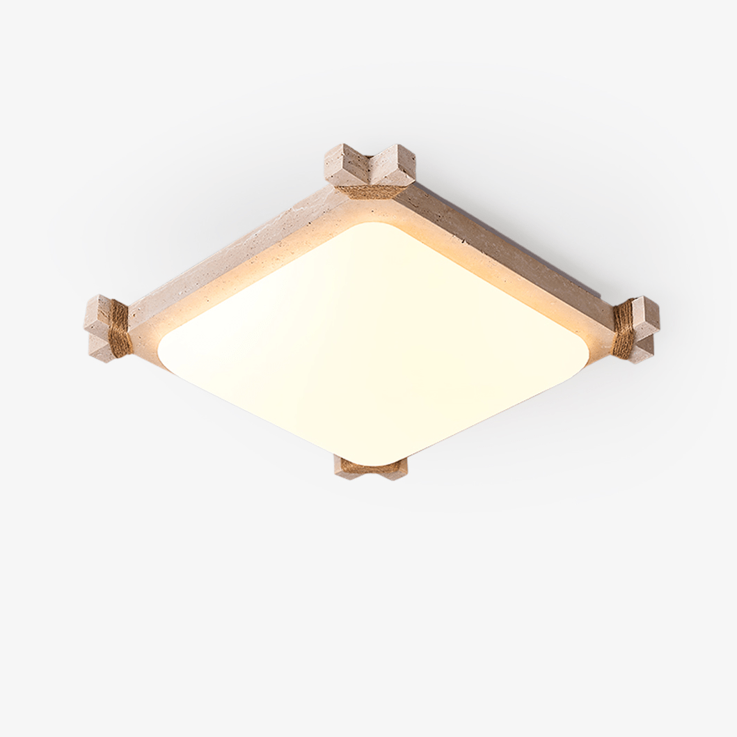 Xavren Ceiling Lamp Travertine Ceiling Light - Tianguang Alabaster Lighting