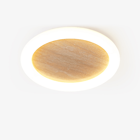 Luma Sol Travertine Ceiling Light - Tianguang Alabaster Lighting