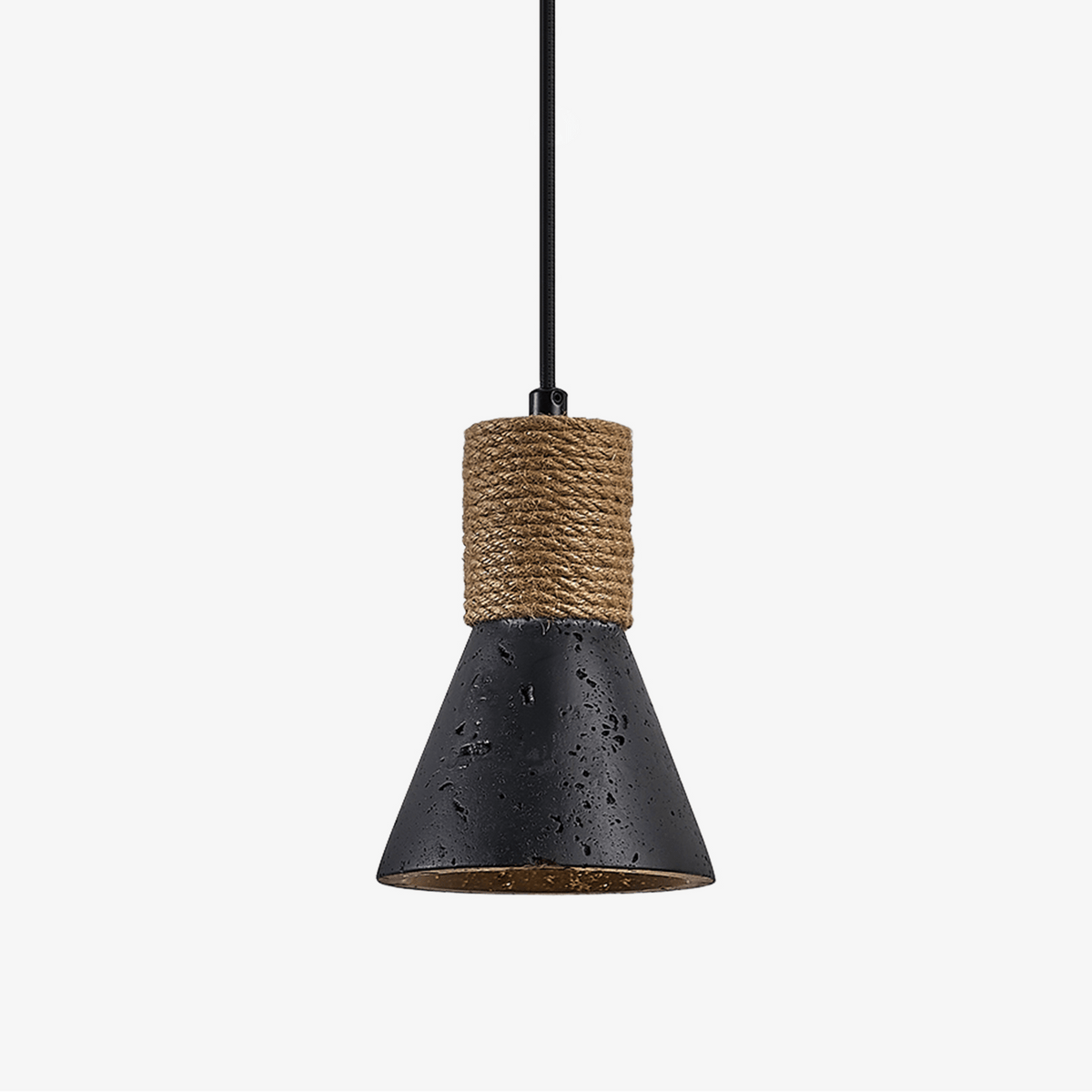 Ravena Rope Cone Travertine Pendant Lamp - Tianguang Alabaster Lighting