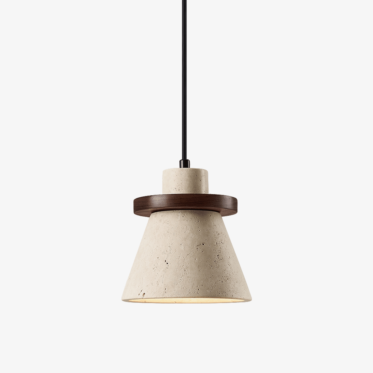 Terrona Ring Travertine Pendant Lamp - Tianguang Alabaster Lighting