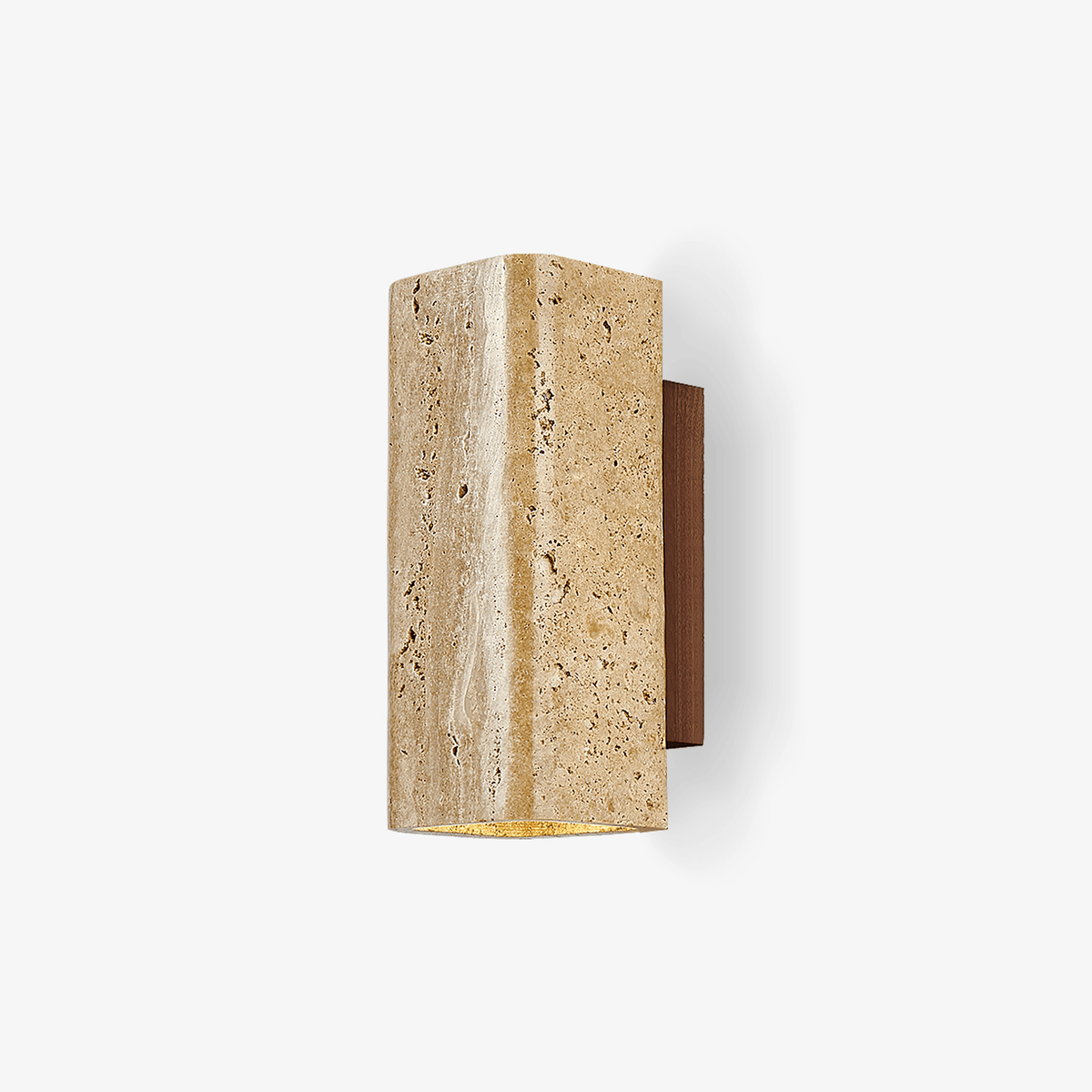 Tavora Arc Travertine Wall Lamp - Tianguang Alabaster Lighting