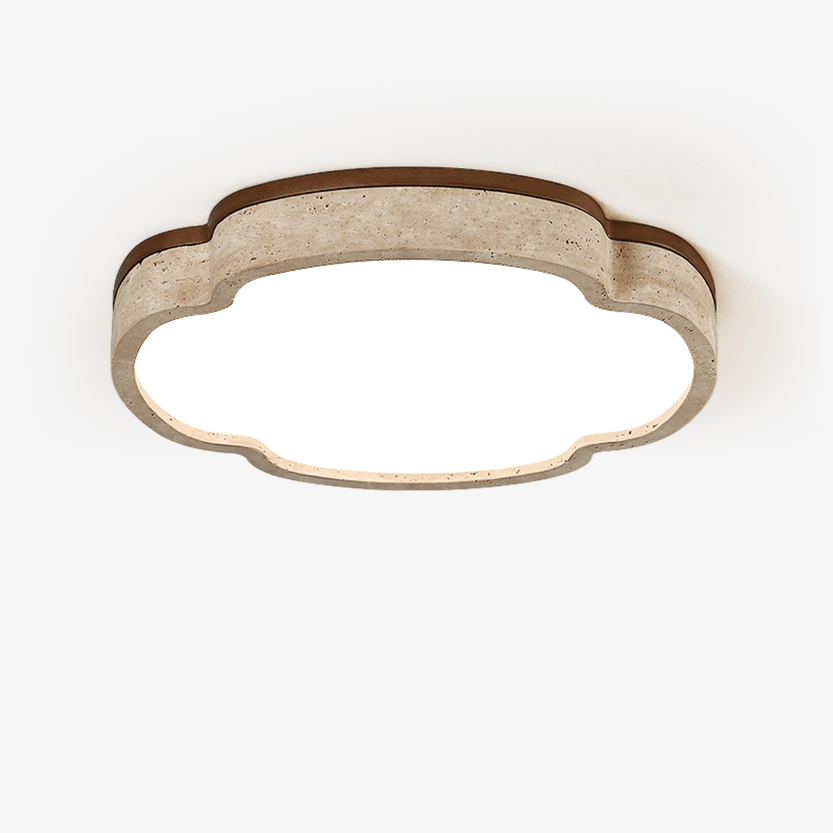 Cloudform Ceiling Lamp Travertine Ceiling Light - Tianguang Alabaster Lighting