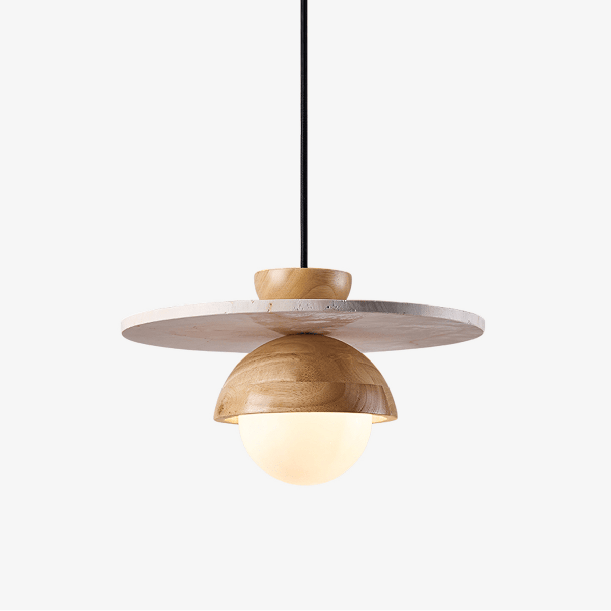 Orbitwood Travertine Pendant Lamp - Tianguang Alabaster Lighting