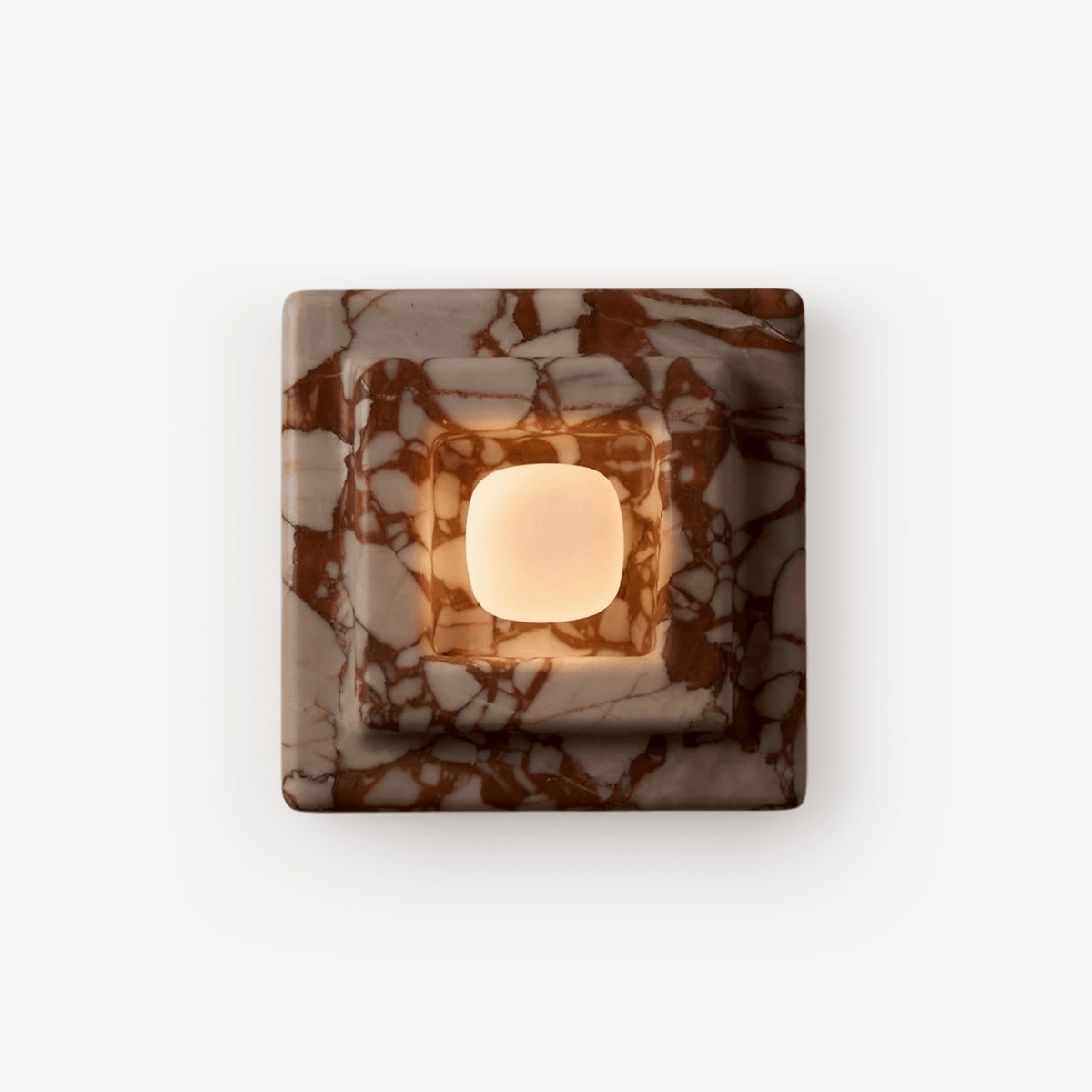 Marblume Square Marble Wall Lamp - Tianguang Alabaster Lighting