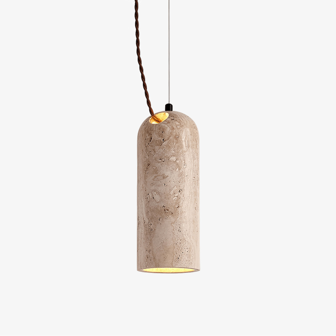 Solano Stone Travertine Pendant Lamp - Tianguang Alabaster Lighting