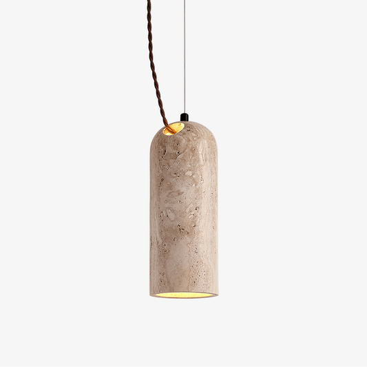 Solano Stone Travertine Pendant Lamp - Tianguang Alabaster Lighting