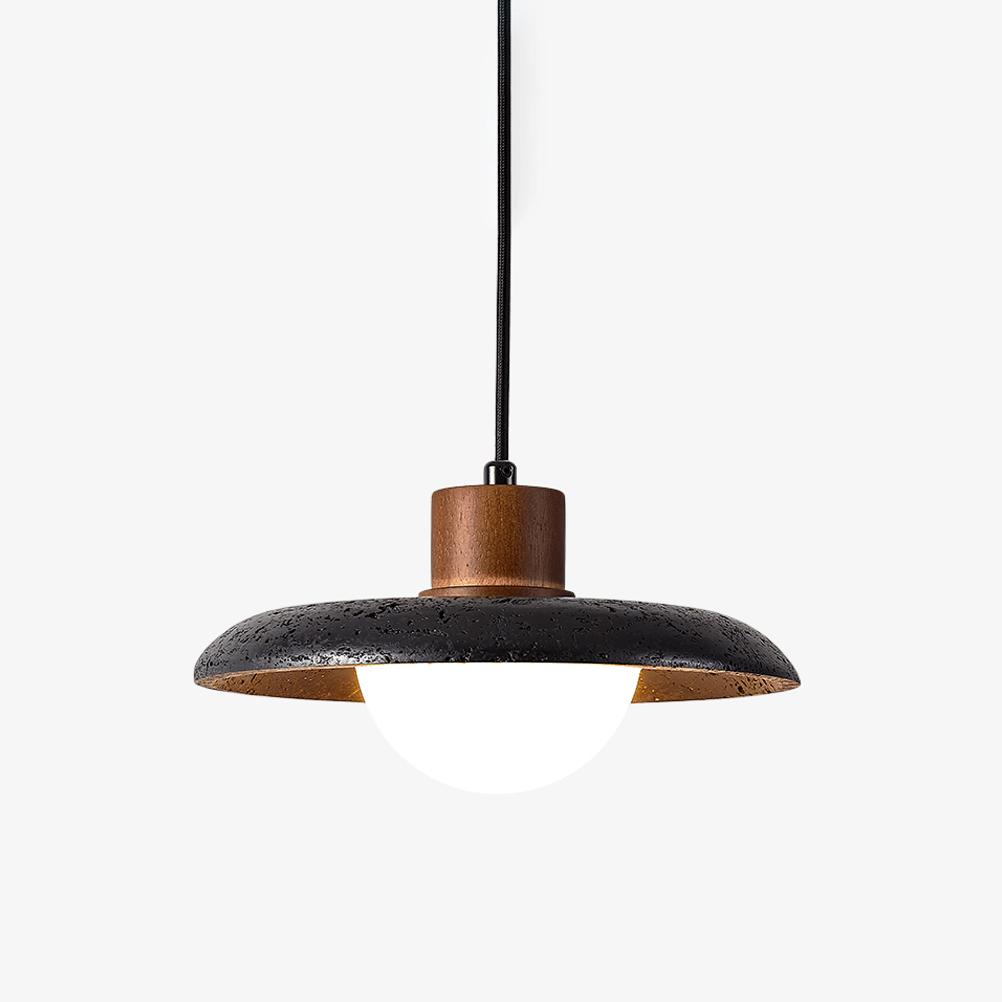 Atria Stone Dome Travertine Pendant Lamp - Tianguang Alabaster Lighting
