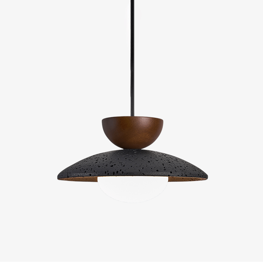 Vulca Dome Travertine Pendant Light - Tianguang Alabaster Lighting