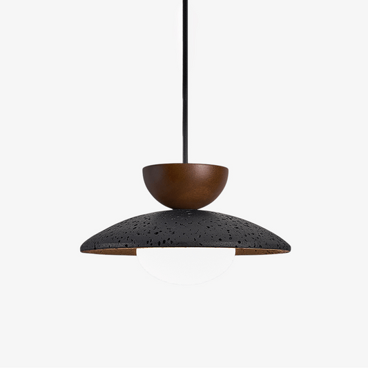 Vulca Dome Travertine Pendant Light - Tianguang Alabaster Lighting