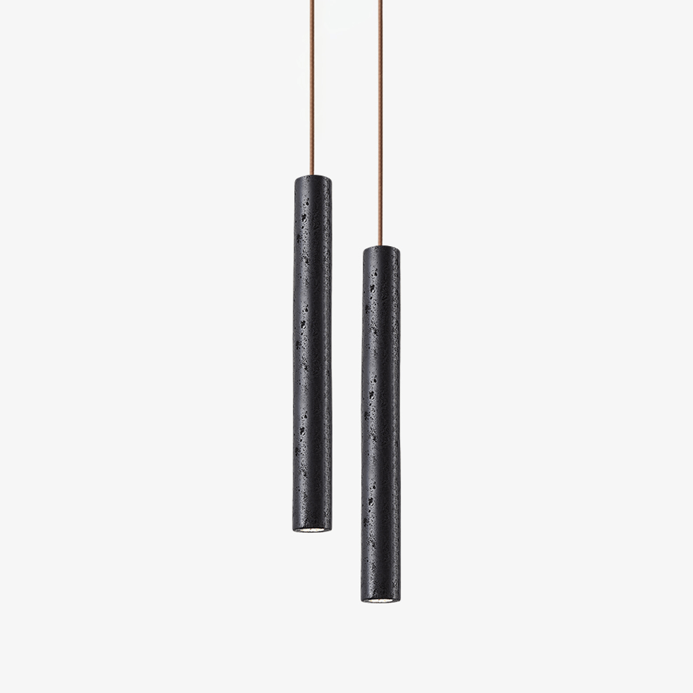 Volkan Tube Travertine Pendant Light - Tianguang Alabaster Lighting