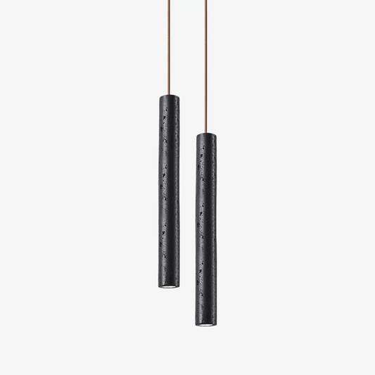 Volkan Tube Travertine Pendant Light - Tianguang Alabaster Lighting