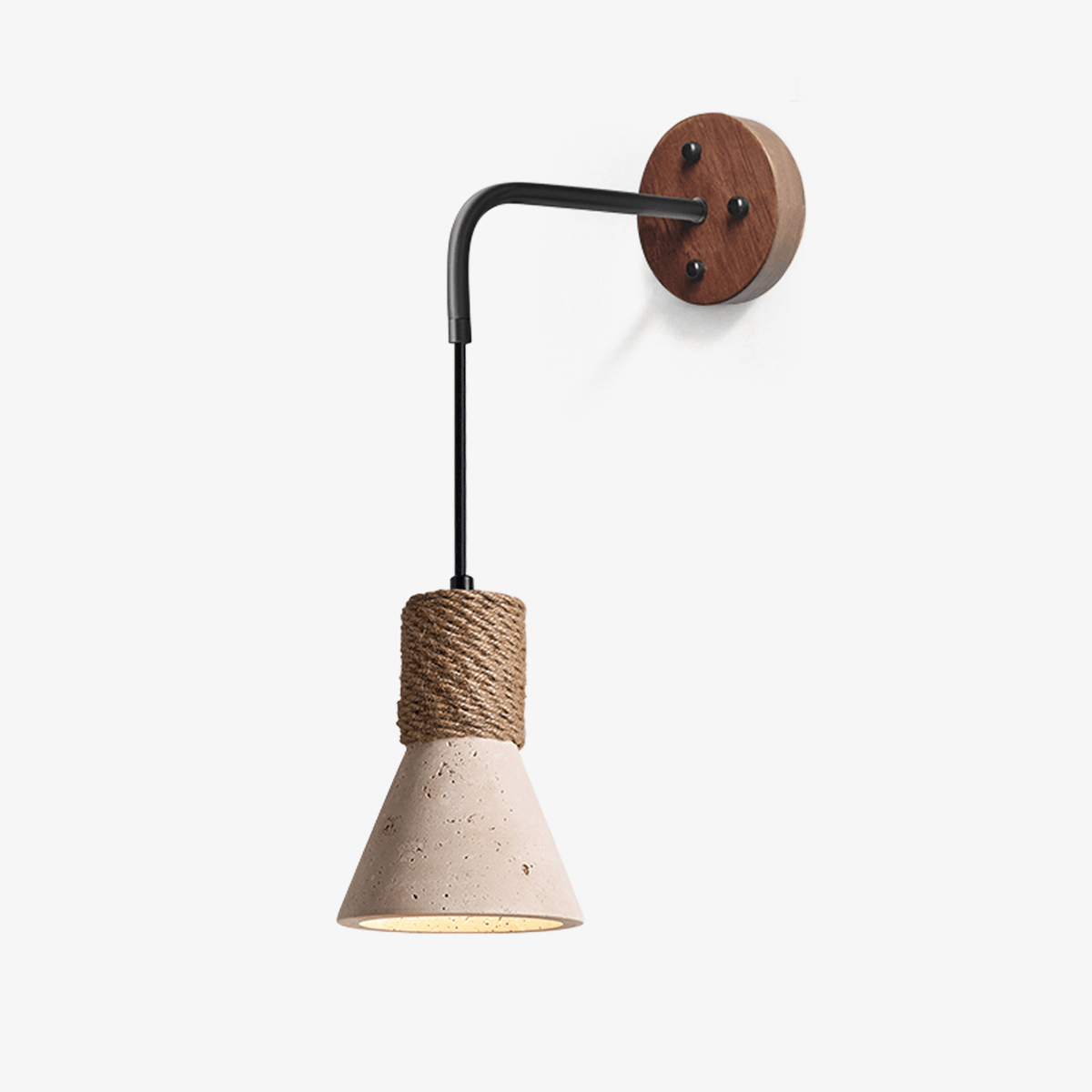 Terra Rope Travertine Wall Lamp - Tianguang Alabaster Lighting