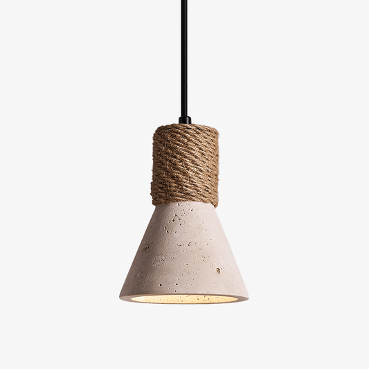 Terra Rope Travertine Pendant Light - Tianguang Alabaster Lighting