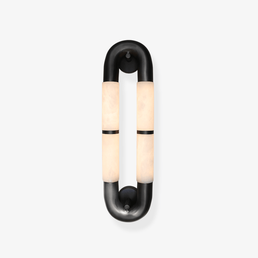 Luma Arc Twin Alabaster Sconce - Tianguang Alabaster Lighting