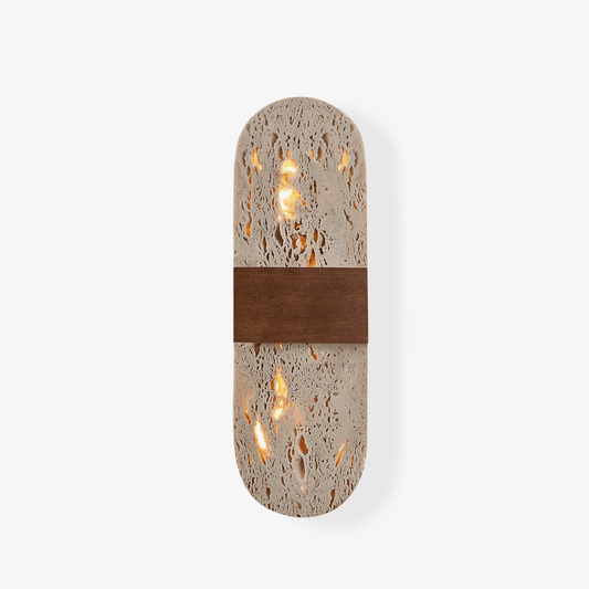 Solis Travertine Wall Light - Tianguang Alabaster Lighting