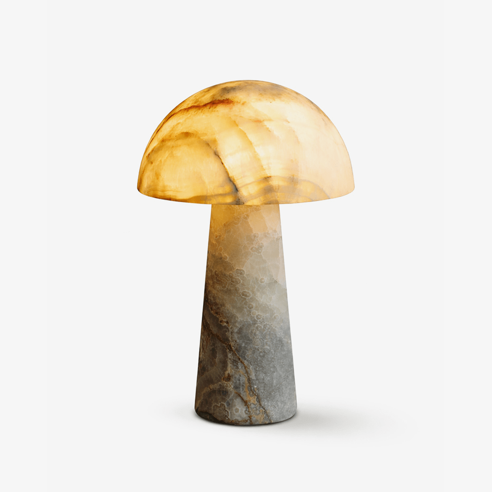Aurora Jade Natural Stone Table Lamp - Tianguang Alabaster Lighting