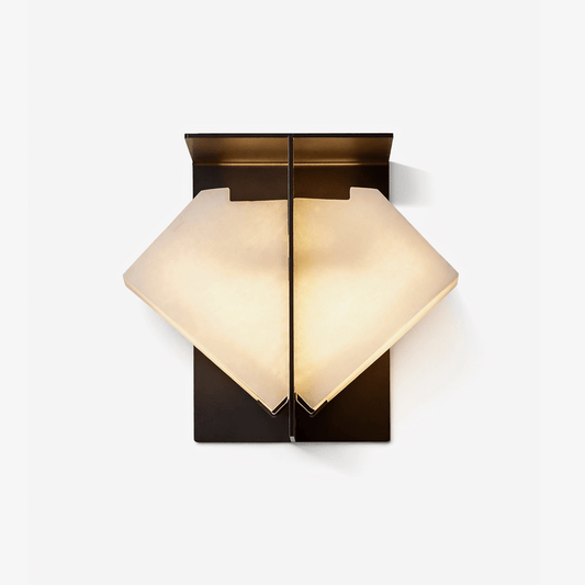 Folded Halo Alabaster Wall Sconce - Tianguang Alabaster Lighting