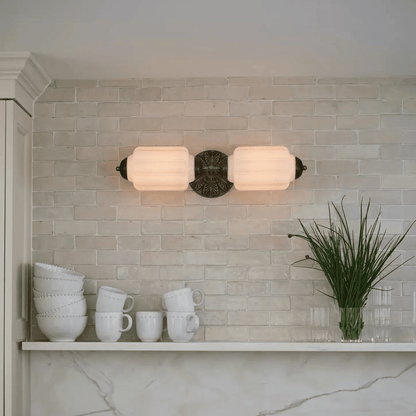 Elliot Glass Wall Light, Hardwired Wall Sconce, detail 6