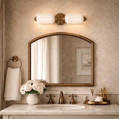 Elliot Glass Wall Light, Hardwired Wall Sconce, detail 3