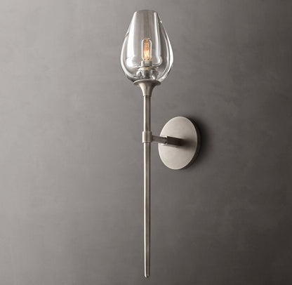 Tulip Grand Wall Light - 5"W x 7"D x 24"H, Bathroom Wall Sconce, detail 14