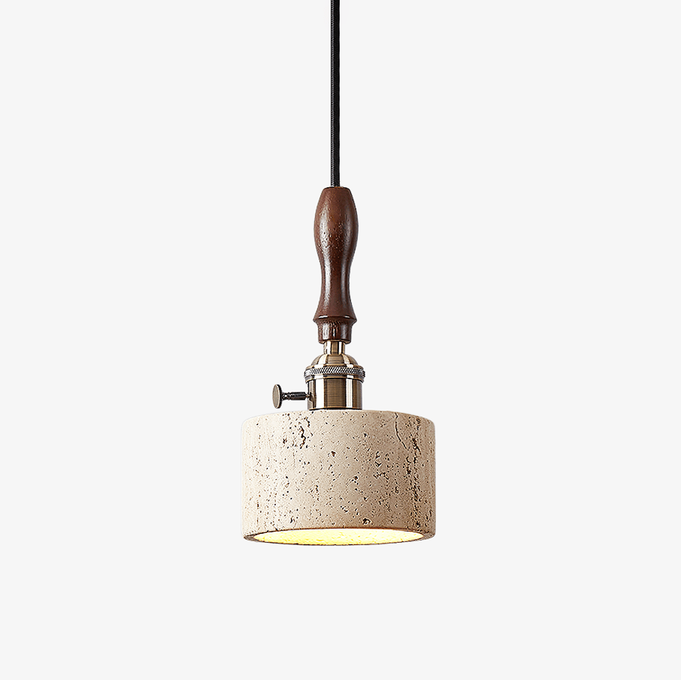 Heritage Stone Travertine Pendant Lamp - Tianguang Alabaster Lighting